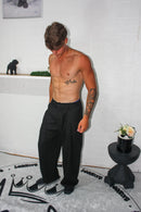 Pantaloni in lino baggy