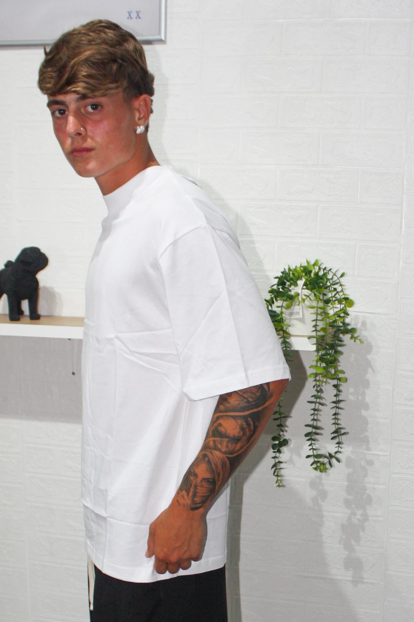 T-Shirt Uomo Oversize Bianca